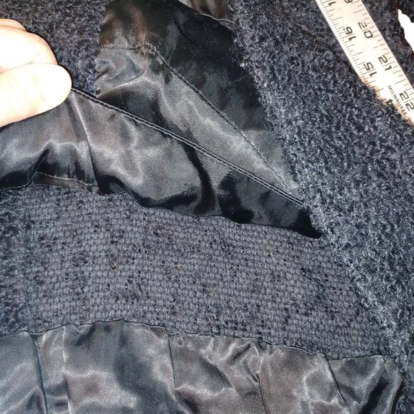 Faux Curly Lamb Jacket size XL - Lined - Vintage 4623 - Picture 9 of 9